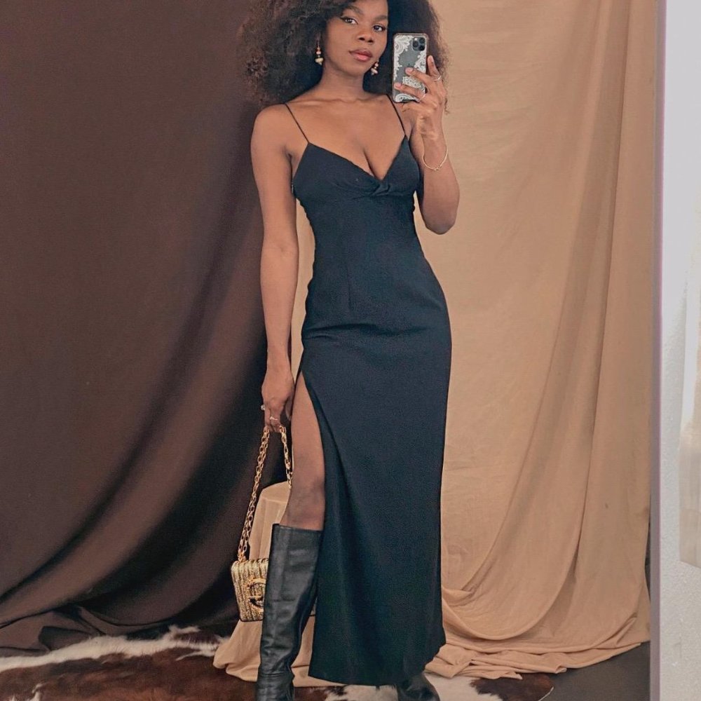 COPY - Tahari Black Maxi Dress